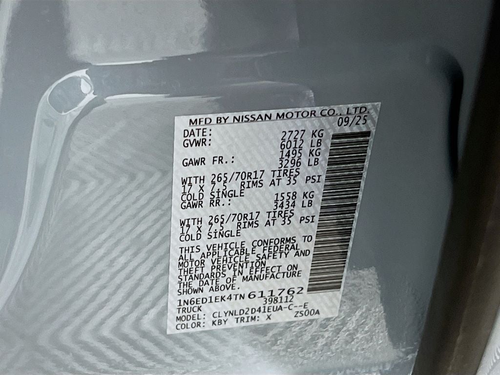 2026 Nissan Frontier PRO-4X