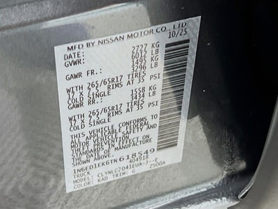 2026 Nissan Frontier SV