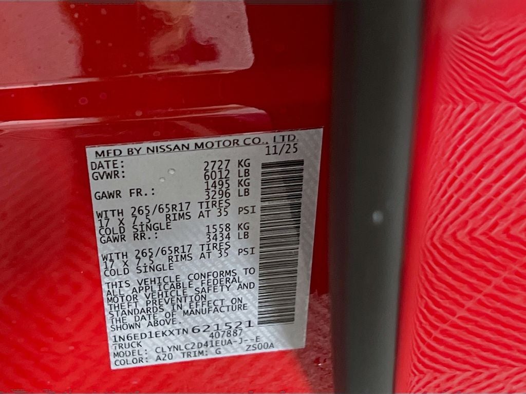 2026 Nissan Frontier SV