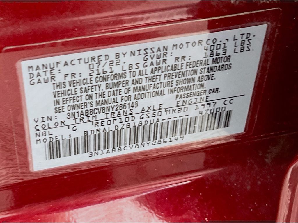 2022 Nissan Sentra SV