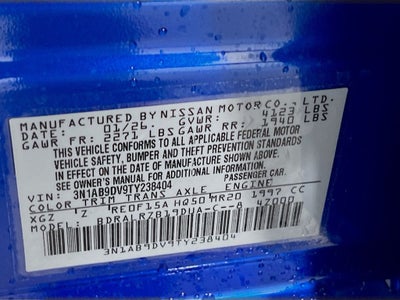 2026 Nissan Sentra SR