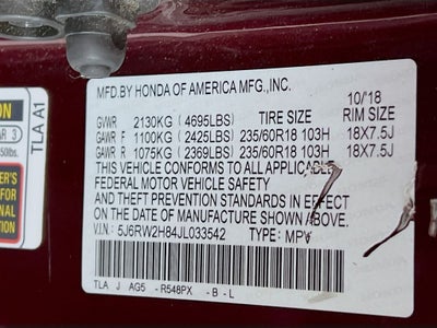 2018 Honda CR-V EX-L