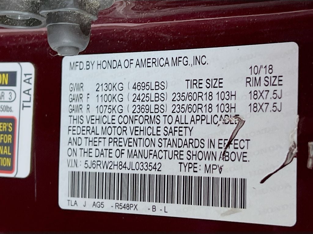 2018 Honda CR-V EX-L