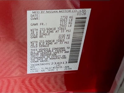 2026 Nissan Pathfinder SV