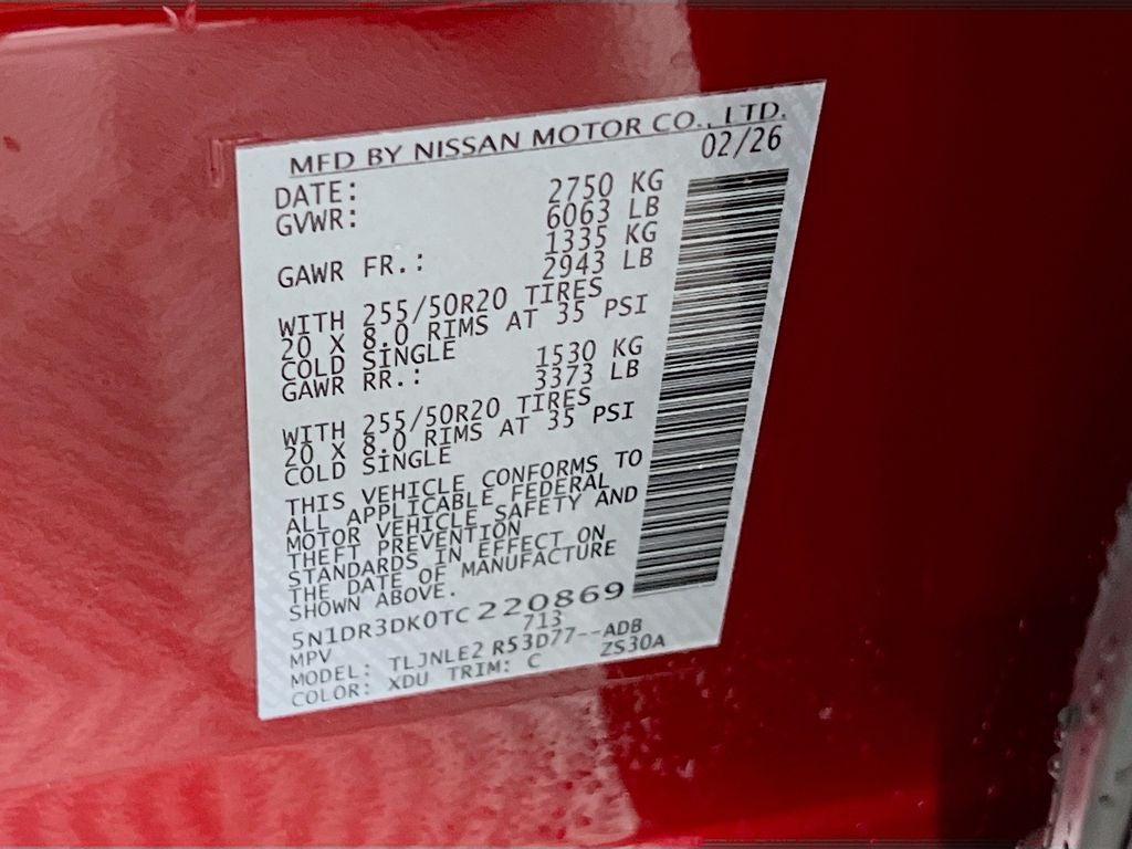 2026 Nissan Pathfinder Platinum