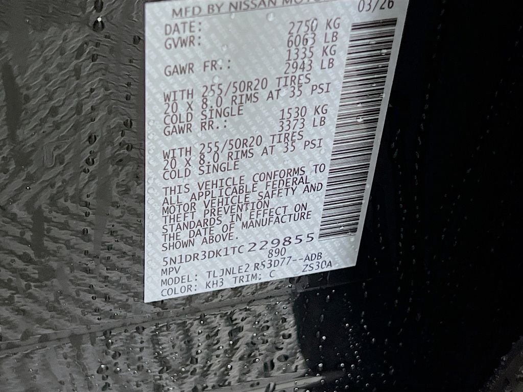 2026 Nissan Pathfinder Platinum