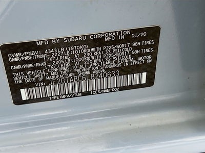 2020 Subaru Crosstrek Base