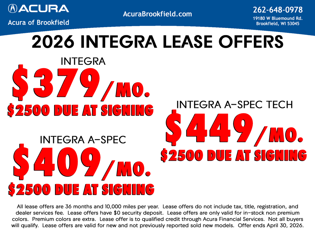 2026 Acura Integra A-Spec Package