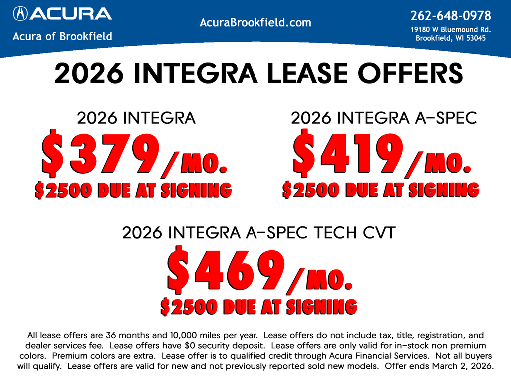 2026 Acura Integra A-Spec Package