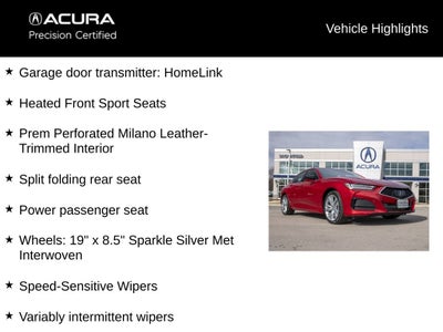 2021 Acura TLX Technology Package SH-AWD