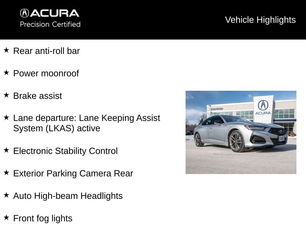 2025 Acura TLX A-Spec Package SH-AWD