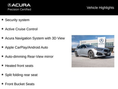 2025 Acura TLX A-Spec Package SH-AWD