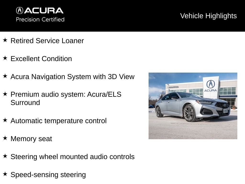 2025 Acura TLX A-Spec Package SH-AWD