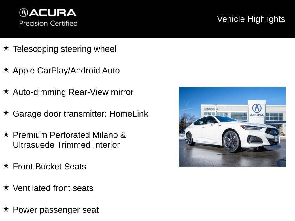 2023 Acura TLX A-Spec Package SH-AWD