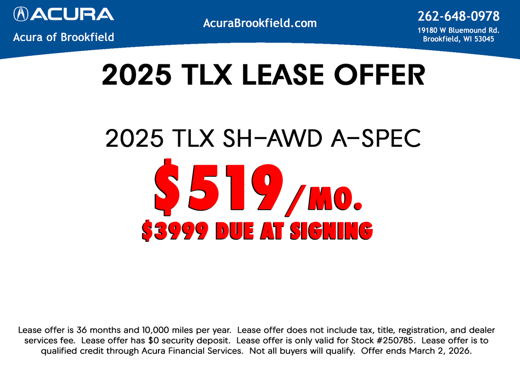 2025 Acura TLX A-Spec Package SH-AWD