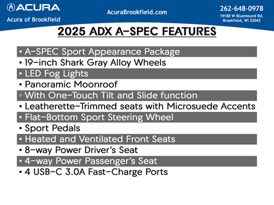 2026 Acura ADX A-Spec Package