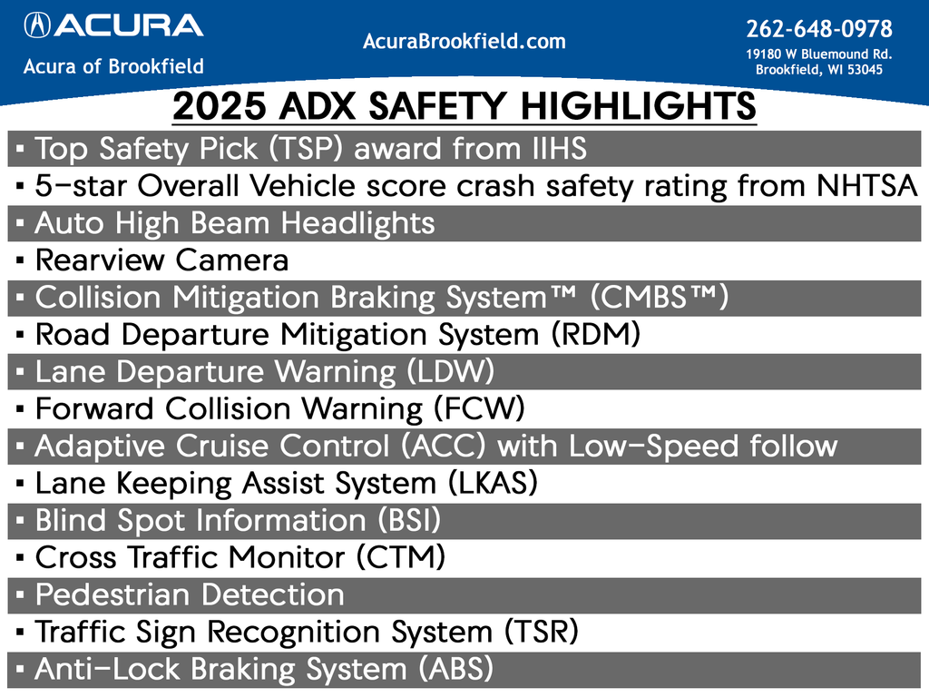 2026 Acura ADX A-Spec Package