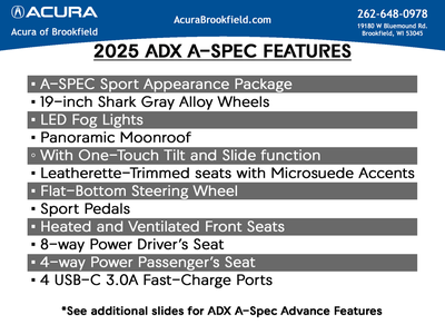 2026 Acura ADX A-Spec Advance Package