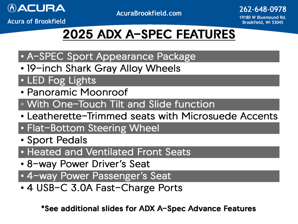 2026 Acura ADX A-Spec Advance Package