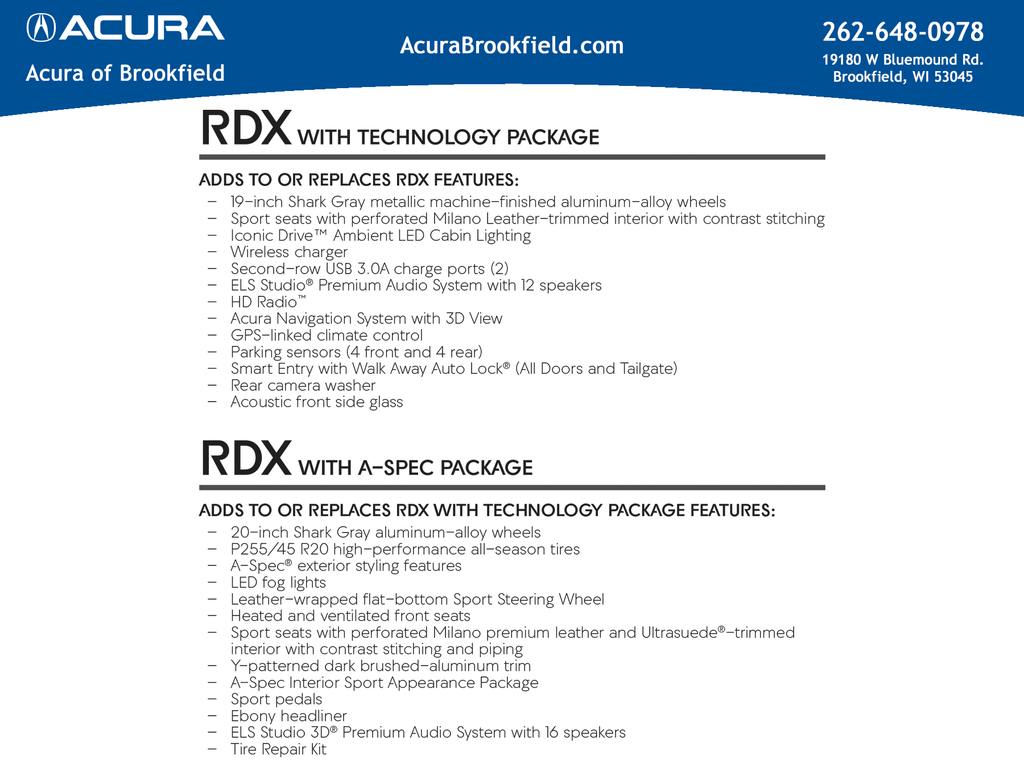 2026 Acura RDX A-Spec Package SH-AWD