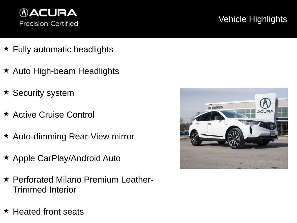 2025 Acura RDX A-Spec Advance Package SH-AWD