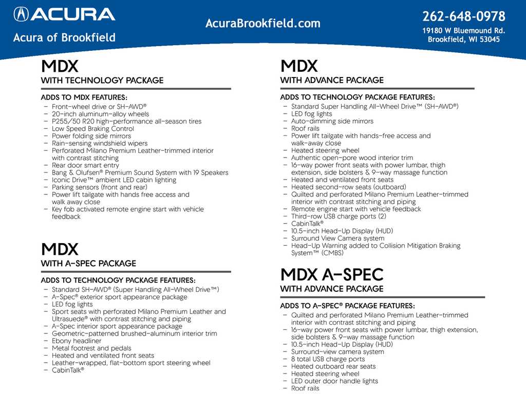 2026 Acura MDX A-Spec Advance Package SH-AWD