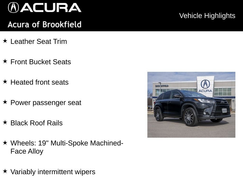 2017 Toyota Highlander SE