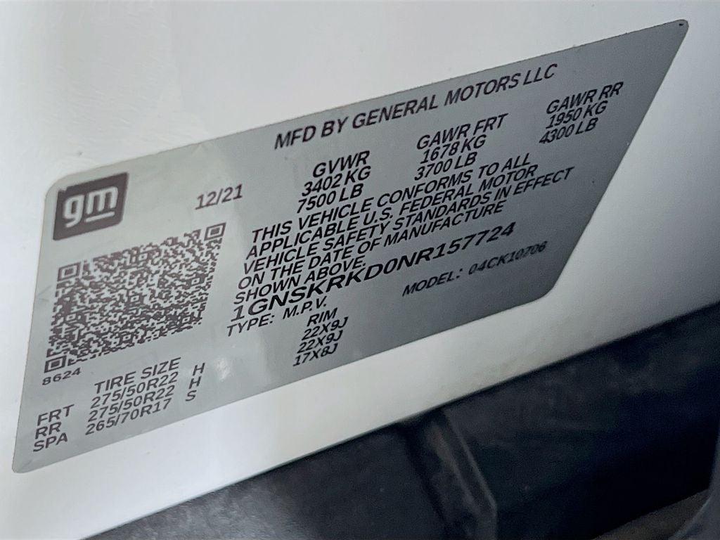 2022 Chevrolet Tahoe RST