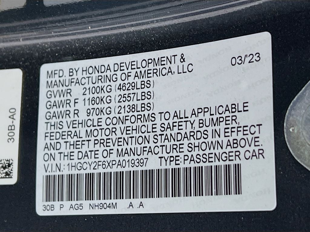 2023 Honda Accord Hybrid EX-L