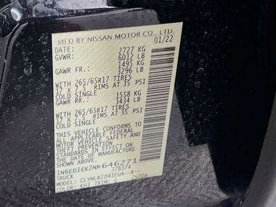 2022 Nissan Frontier SV