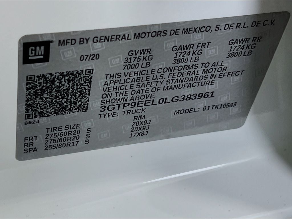 2020 GMC Sierra 1500 AT4