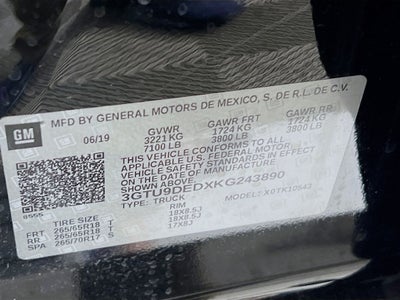 2019 GMC Sierra 1500 SLT