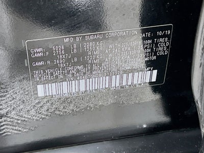 2020 Subaru Outback Limited XT