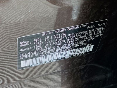 2019 Subaru Ascent Touring