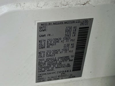 2023 Nissan Pathfinder Platinum