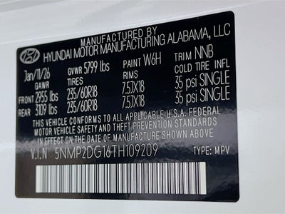 2026 Hyundai Santa Fe Hybrid SEL