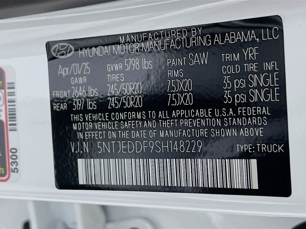 2025 Hyundai Santa Cruz Limited