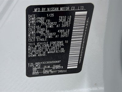 2025 Nissan Armada Platinum Reserve