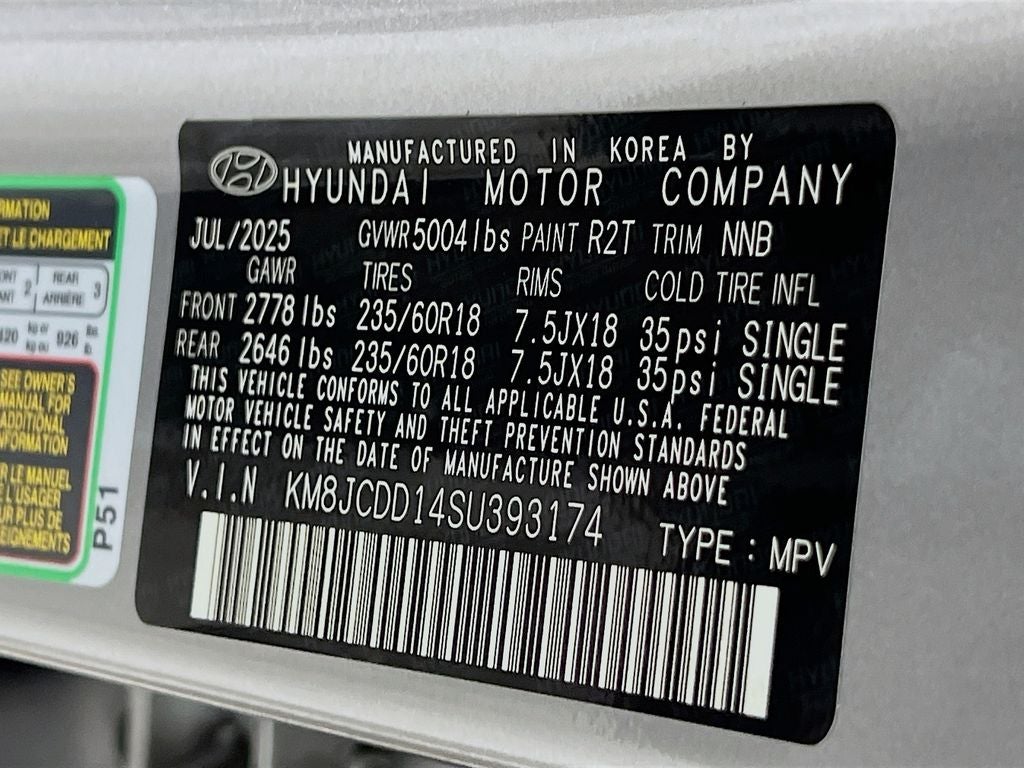 2025 Hyundai Tucson Hybrid SEL Convenience