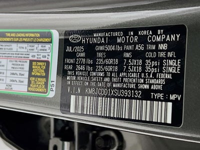 2025 Hyundai Tucson Hybrid SEL Convenience