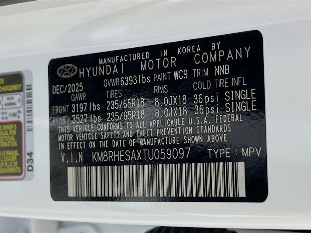 2026 Hyundai Palisade Hybrid SEL Premium 7 Passenger