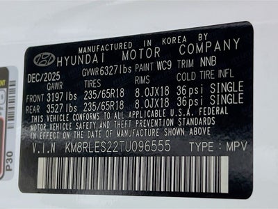 2026 Hyundai Palisade SEL 7 Passenger