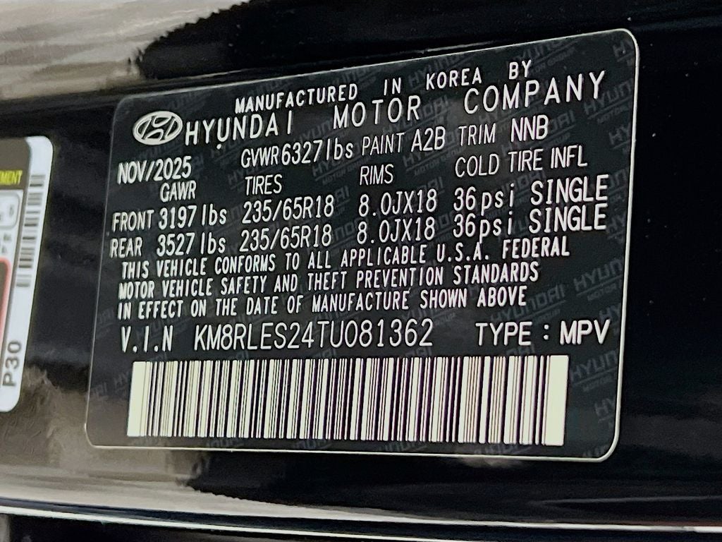 2026 Hyundai Palisade SEL 7 Passenger