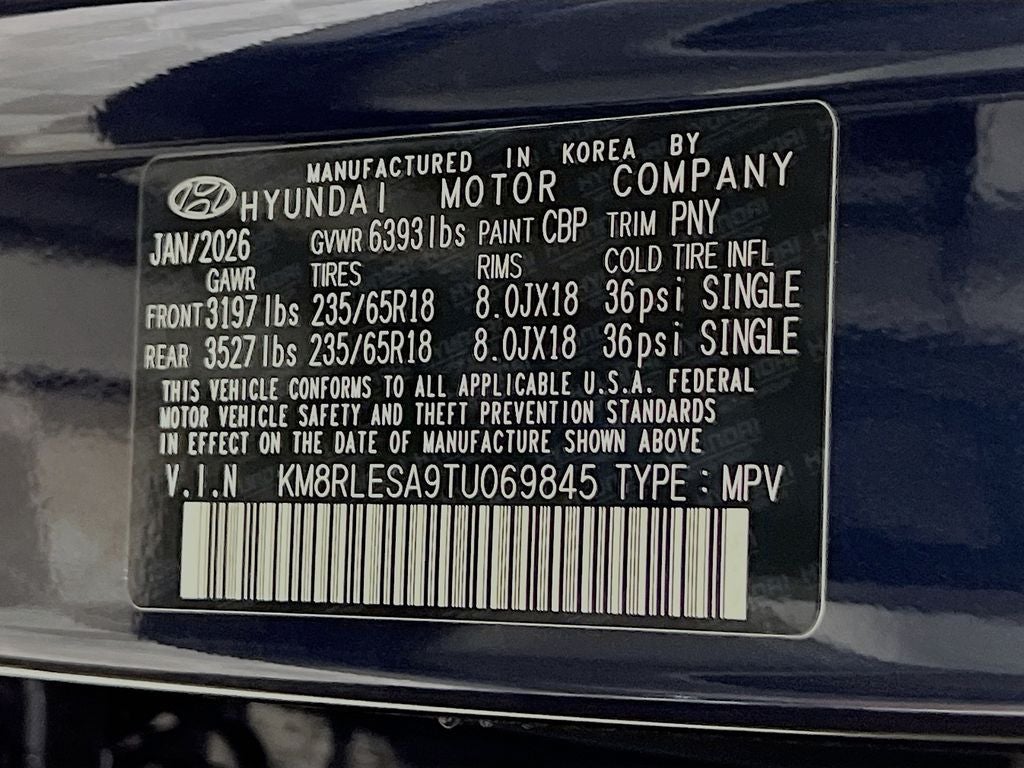 2026 Hyundai Palisade Hybrid SEL 8 Passenger