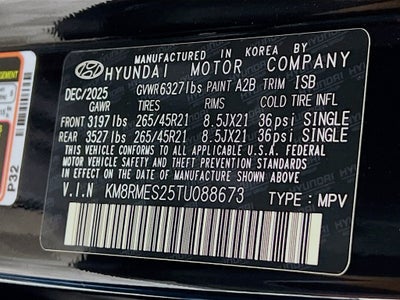 2026 Hyundai Palisade Calligraphy