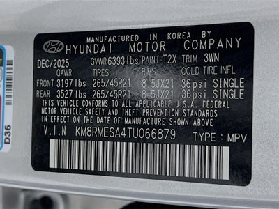 2026 Hyundai Palisade Hybrid Calligraphy