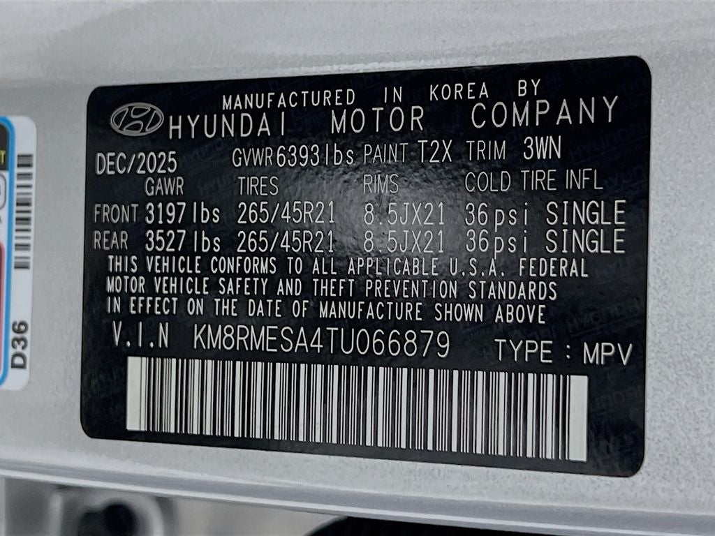 2026 Hyundai Palisade Hybrid Calligraphy