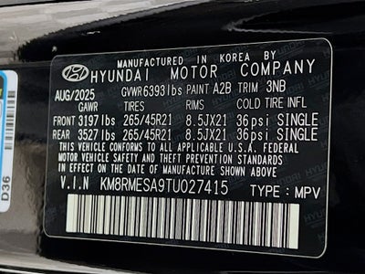 2026 Hyundai Palisade Hybrid Calligraphy