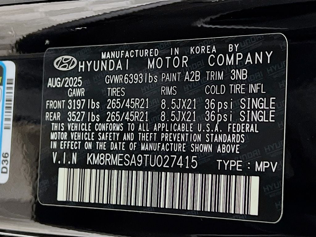 2026 Hyundai Palisade Hybrid Calligraphy