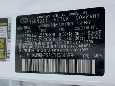 2026 Hyundai Palisade SEL Premium 7 Passenger